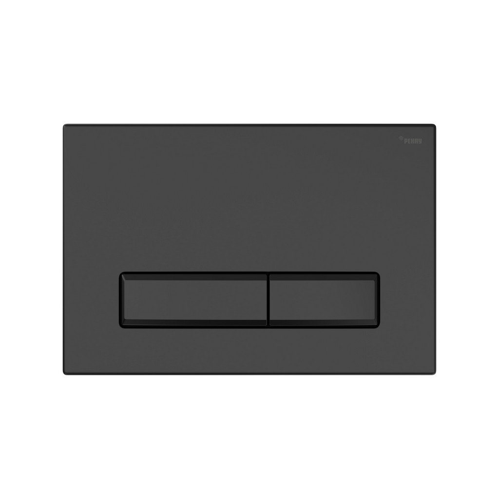 Панель смыва РЕХАУ NOVA LONG 001 с прямоугольными клавишами, пластик, черный, матовый, 19102351001