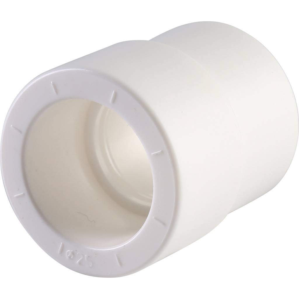 Муфта переходная внутр./наруж. Политэк 32х25 для полипропиленовых труб под сварку (цвет белый), 9200003225