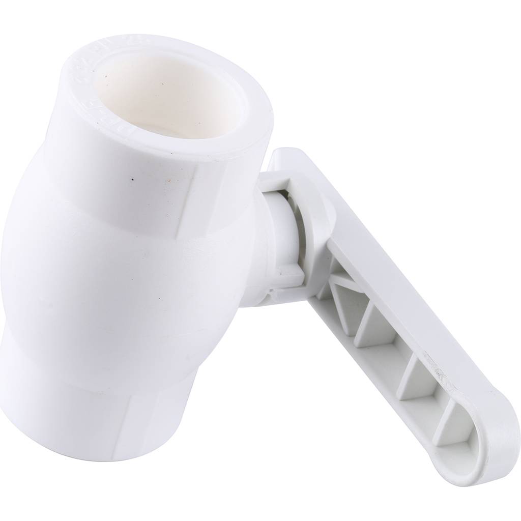 Кран шаровой Kalde d=32 для полипропиленовых труб под сварку (цвет белый), 3242-vlb-320003