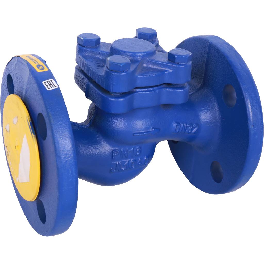 Клапан обратный подъемный ZETKAMA 287A Ду32 Ру16 фланцевый из чугуна, 287A032C31