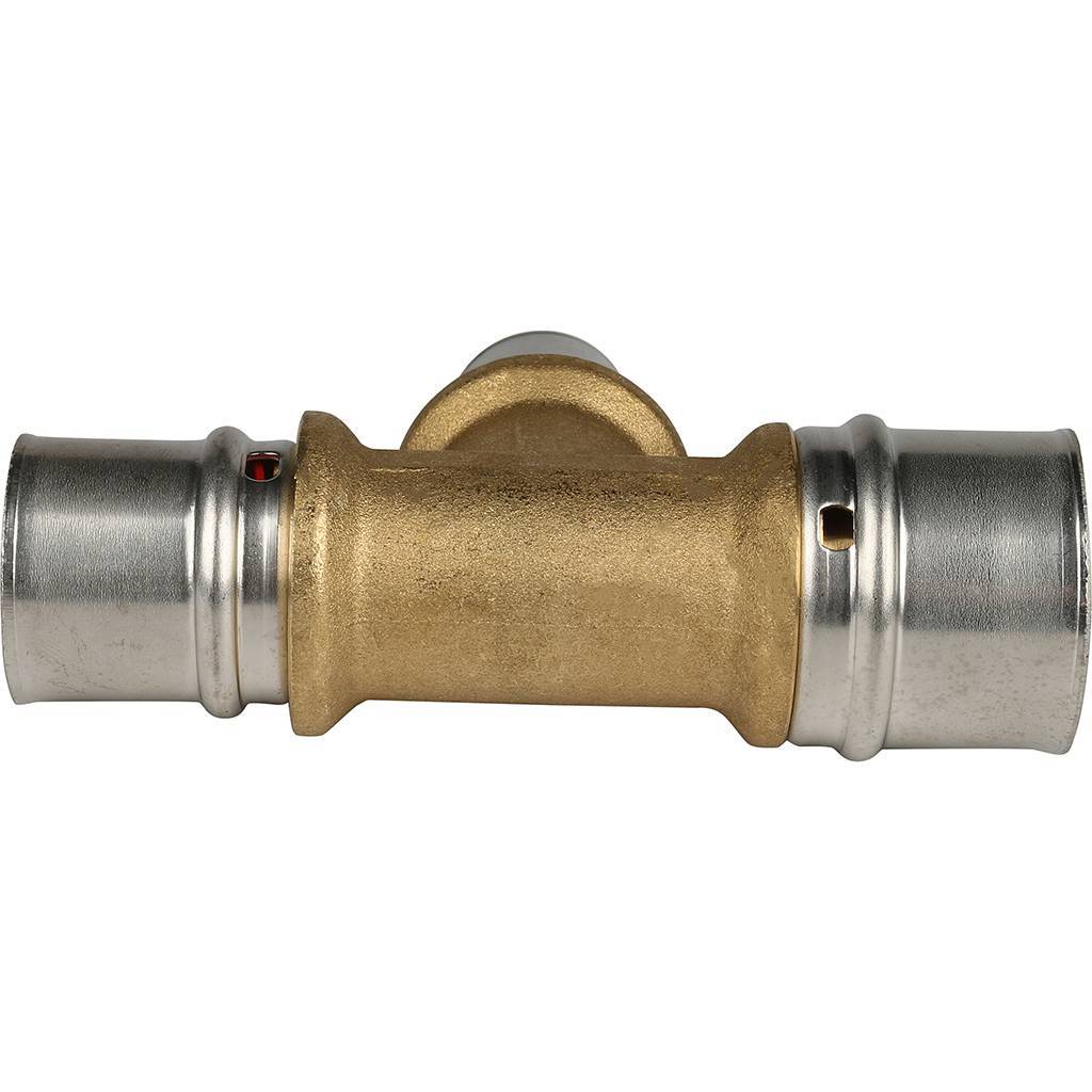 Тройник переходной STOUT 32х20х26 для металлопластиковых труб прессовой, SFP-0005-322026