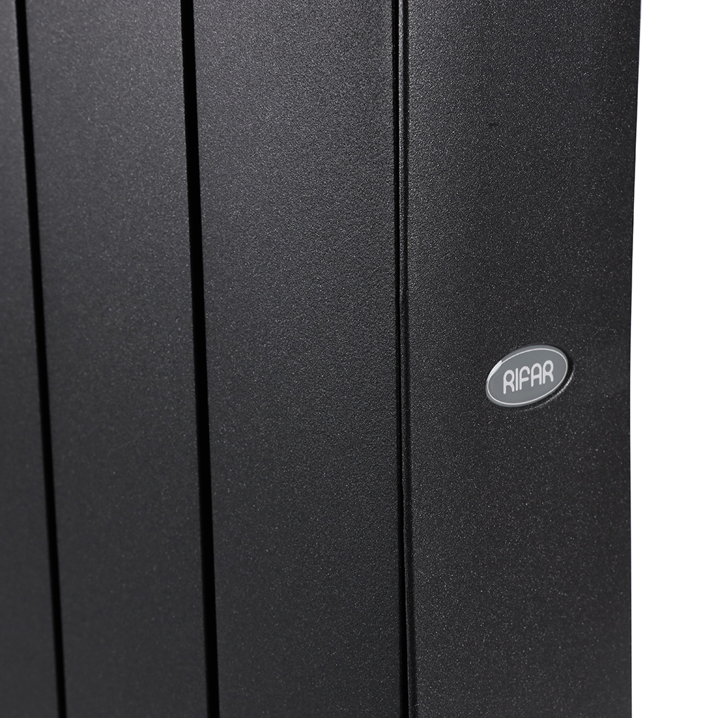 Радиатор биметаллический RIFAR SUPReMO VENTIL 500 SVR 12 секции нижнее правое подключение (Цвет АНТРАЦИТ), 4RS50.VR-12-AN