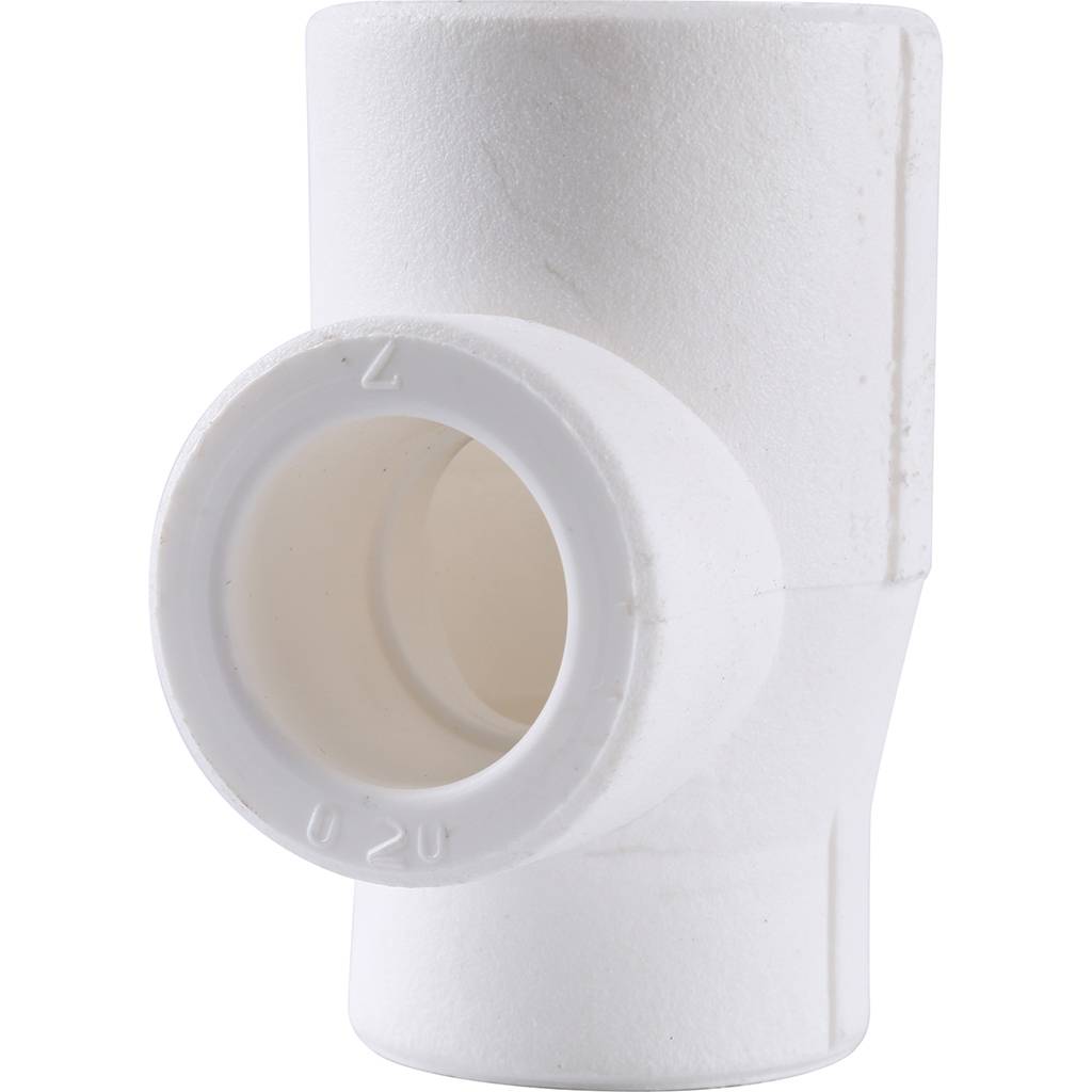 Тройник переходной Kalde 25х20х20 для полипропиленовых труб под сварку (цвет белый), 3212-tio-252020