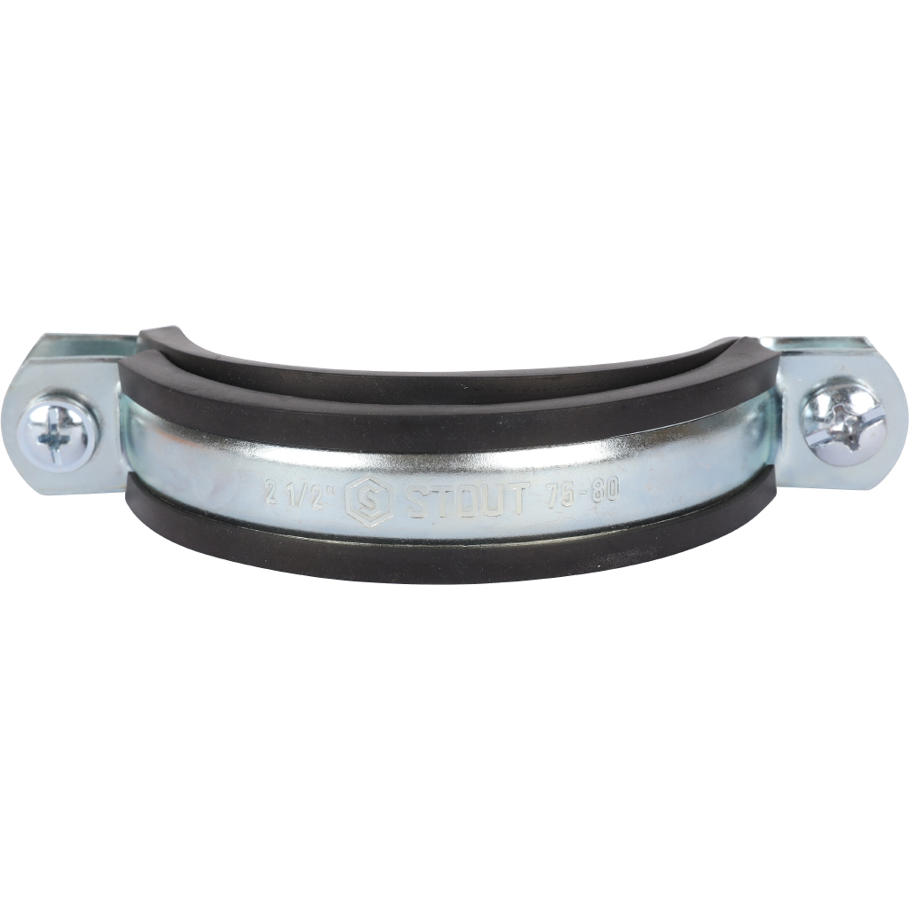 Хомут для труб с гайкой STOUT 2 1/2 (75-80)