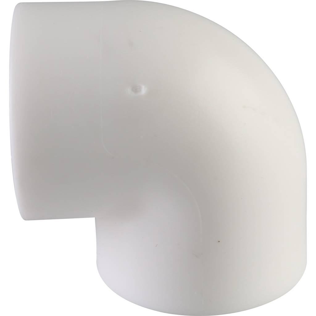Угольник Политэк d=32 90* для полипропиленовых труб под сварку (цвет белый), 9000000332