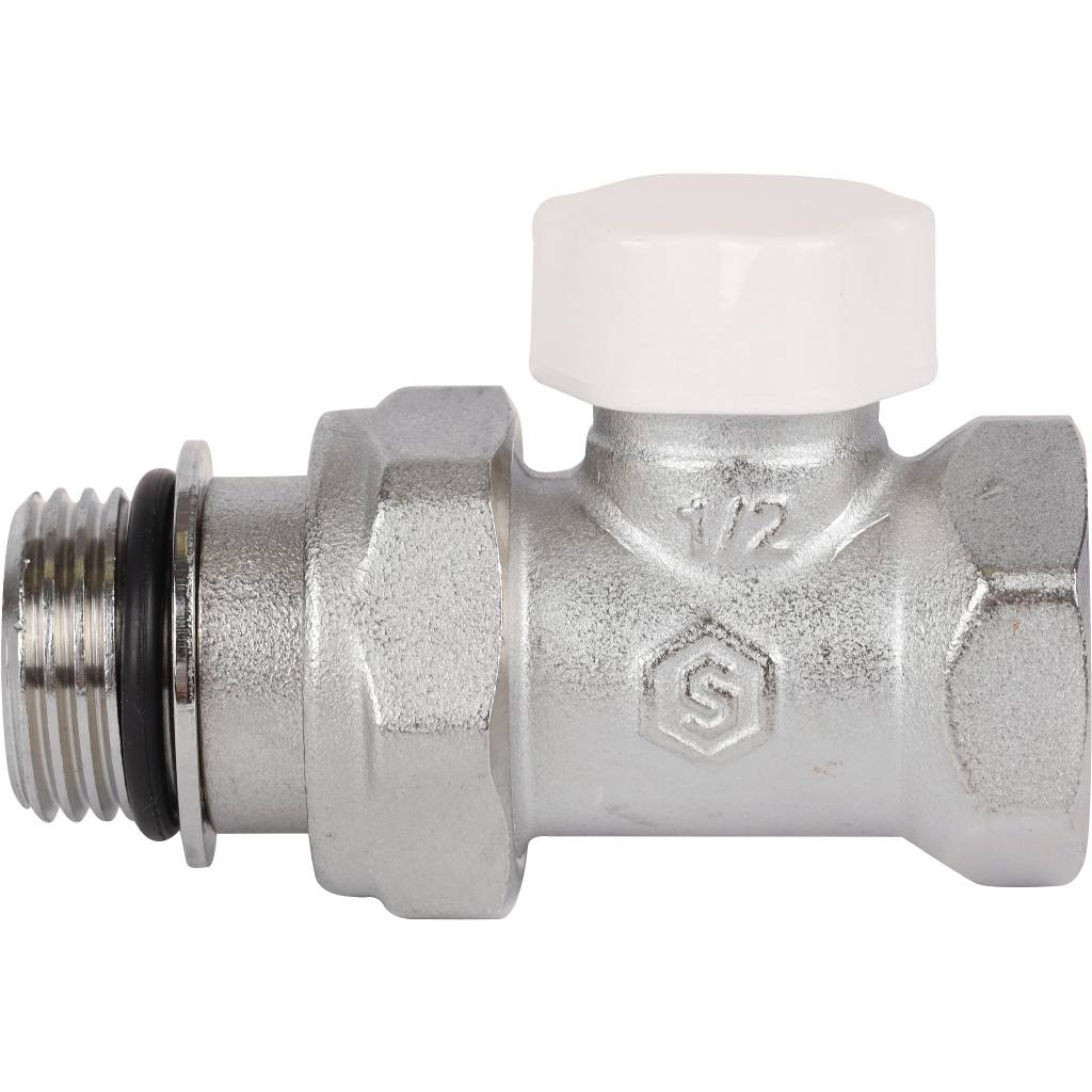 Клапан запорно-балансировочный прямой STOUT SVL 1/2 (с дополнительным уплотнением), SVL-1176-100015