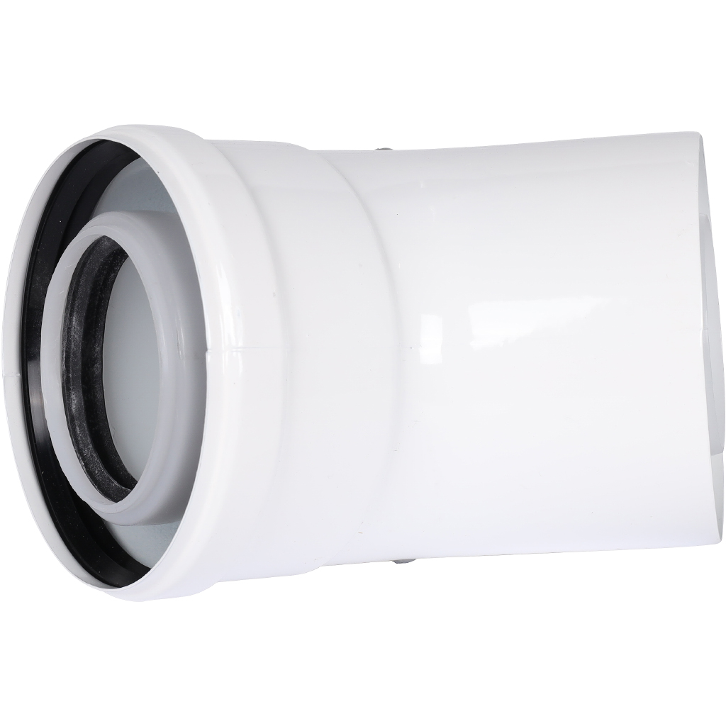 Отвод 45° конденсационный коаксиальный ROMMER D60(п-м)/100(п-м)