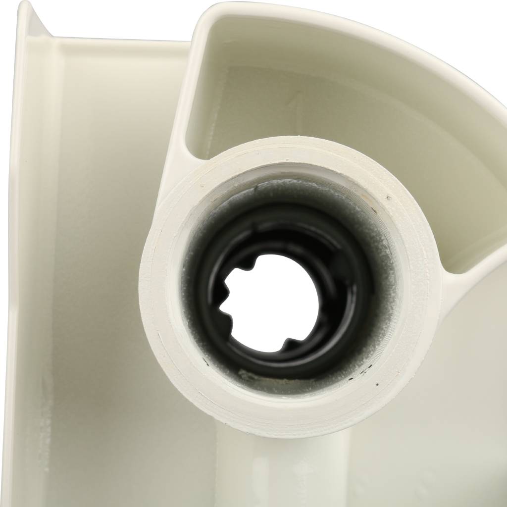 Радиатор биметаллический Global STYLE PLUS 350 4 секции боковое подключение (белый RAL 9010), STP03501004