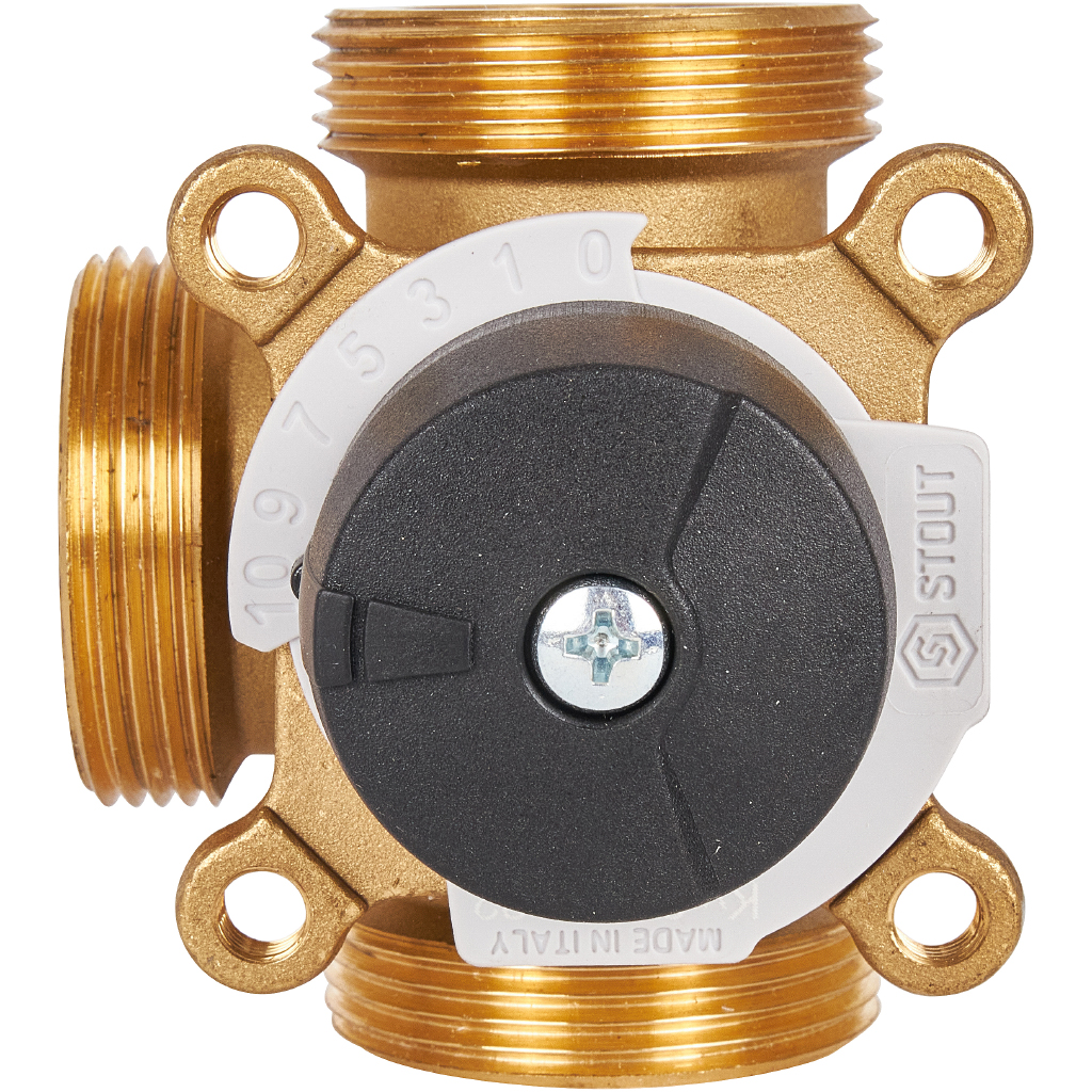 3-х ходовой смесительный клапан STOUT 1 -1 1/2”  KVs 8