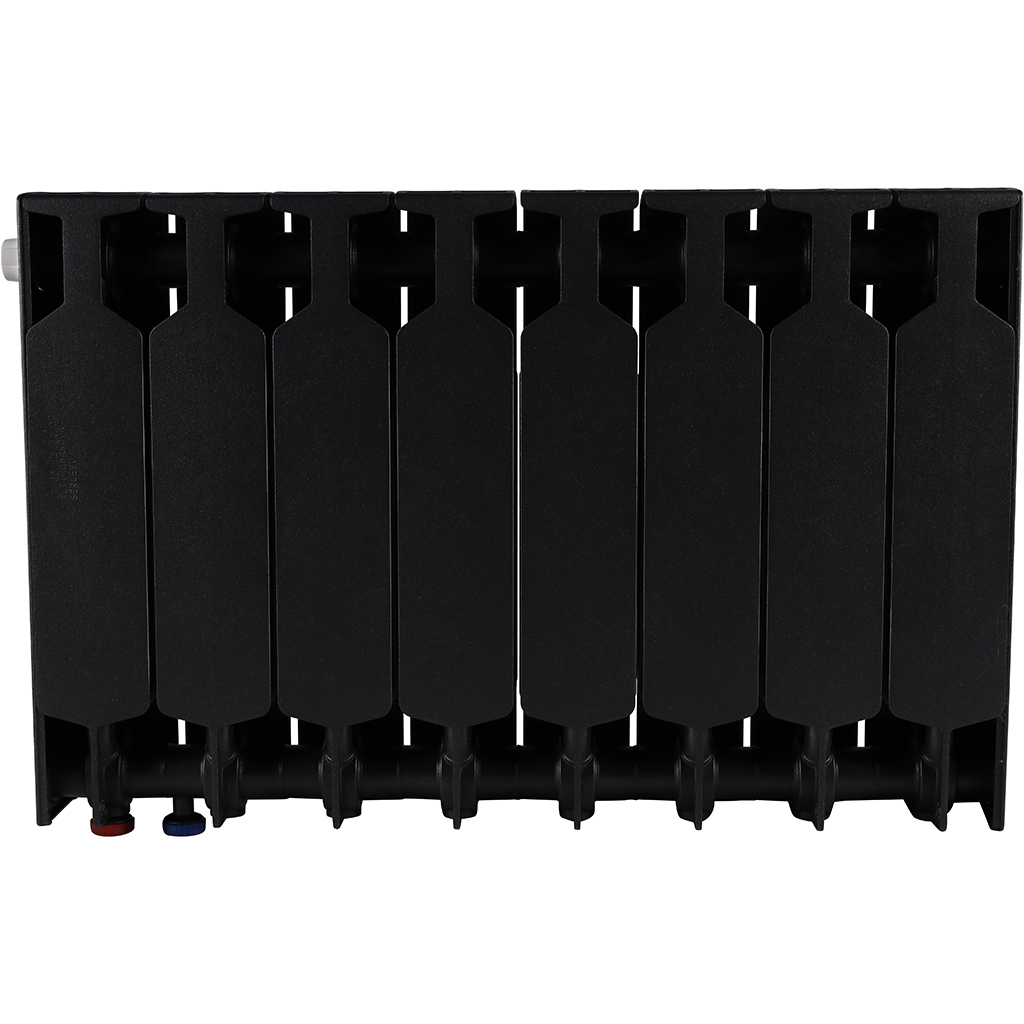 Радиатор биметаллический RIFAR SUPREMO VENTIL 350 SVR 8 секций нижнее правое подключение (Цвет АНТРАЦИТ), 4RS35.VR-8-AN