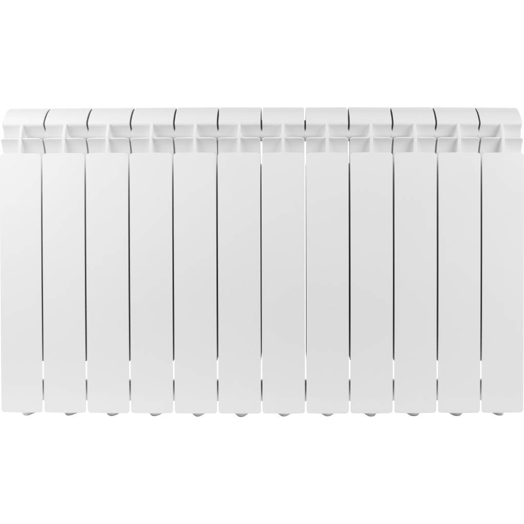 Радиатор алюминиевый Global VOX- R 500 12 секций боковое подключение (белый RAL 9010), VX05001012