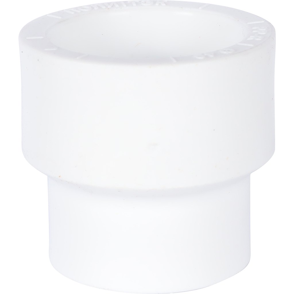 Муфта переходная Политэк 40х32 внутр./внутр. для полипропиленовых труб под сварку (цвет белый)
