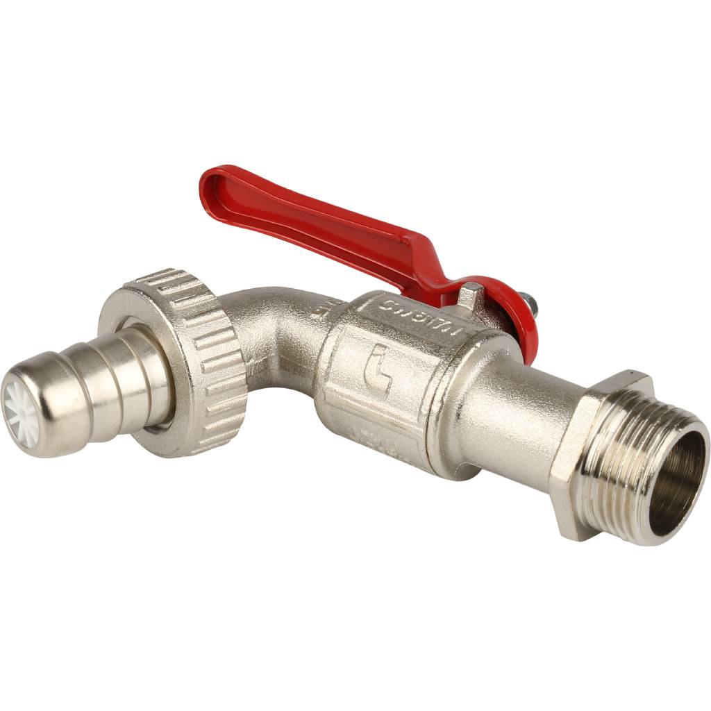 Шаровый сливной кран Itap 132 3/4 с латунным штуцером, 56525