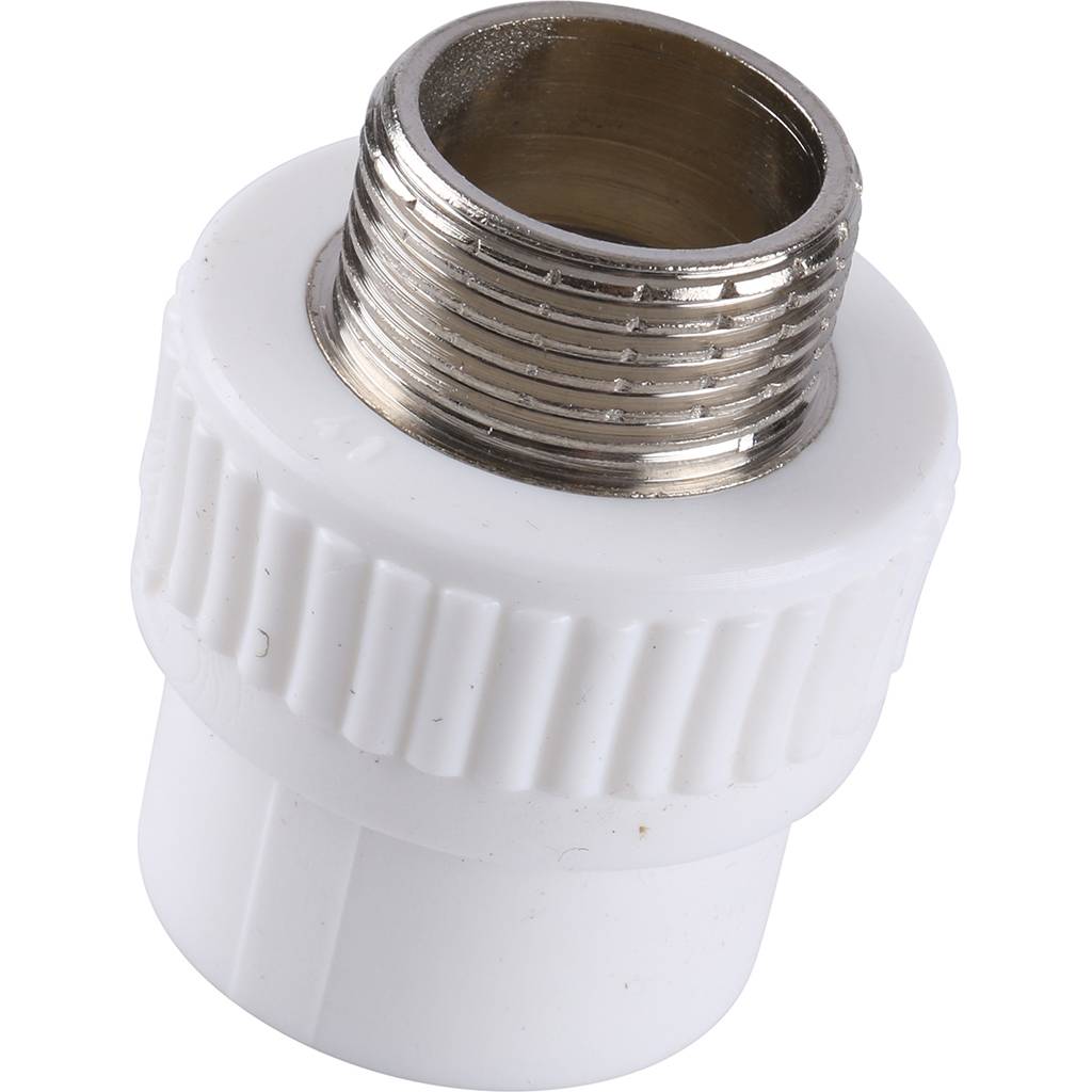 Муфта комбинированная Kalde наружняя резьба 25x3/4 для полипропиленовых труб под сварку, 3222-nmo-250c00