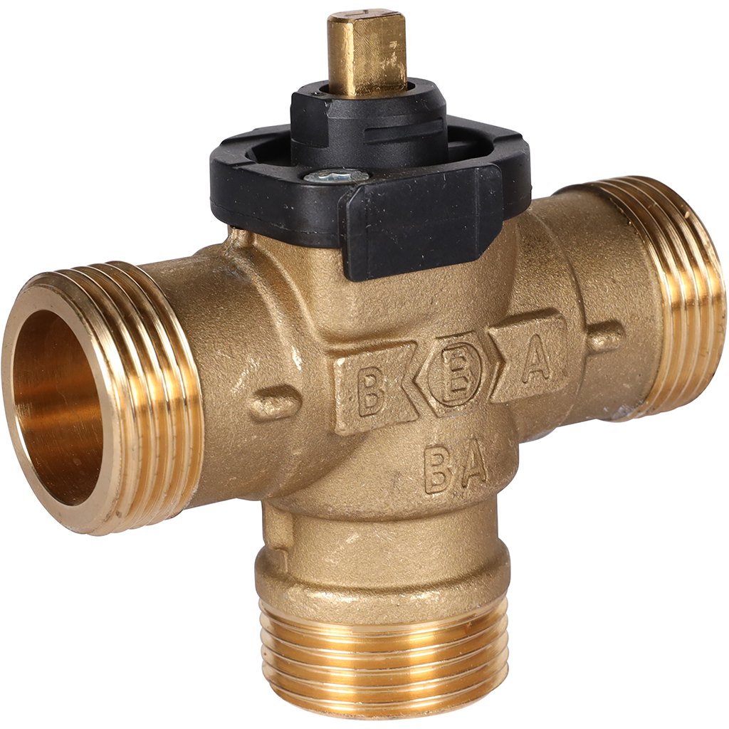 Трехходовой зональный клапан STOUT SVM-0170 с сервоприводом 230V и кабелем 1м НР 1