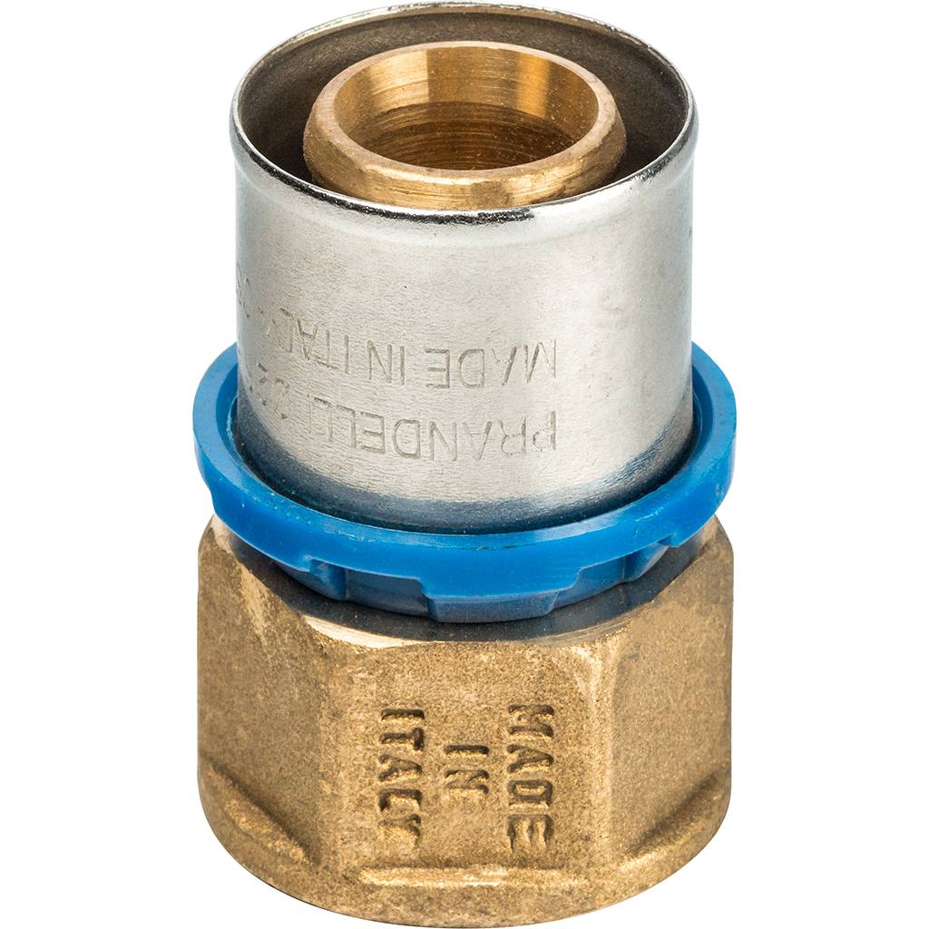 Муфта Prandelli Multyrama с внут.рез. (26х3)х1 профиль H,TH,U для металлопластиковых труб прессовой, 509.02.22.6