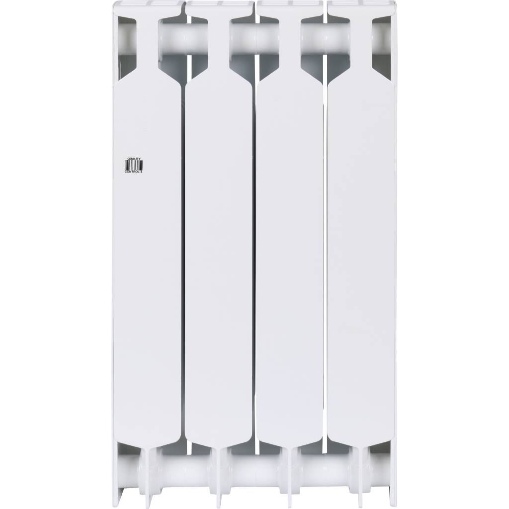 Радиатор биметаллический RIFAR SUPReMO 500 4 секции боковое подключение (белый RAL 9016), 4RS50-4