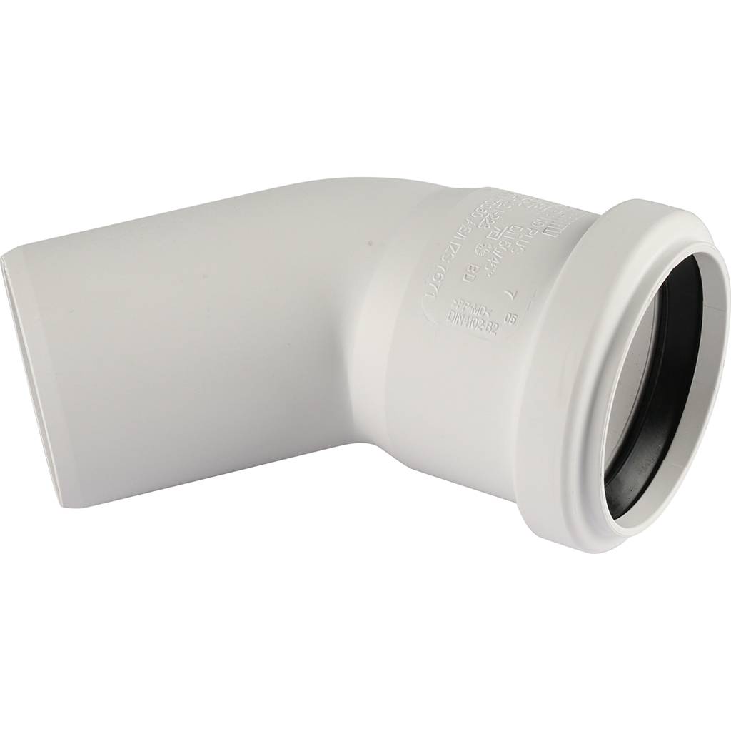 Отвод РЕХАУ RAUPIANO PLUS диам. 50 на 45°, 11211141003