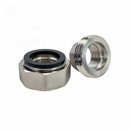 Американка прямая, латунь, внутренняя/внутренняя резьба  1/2, никель, RTP