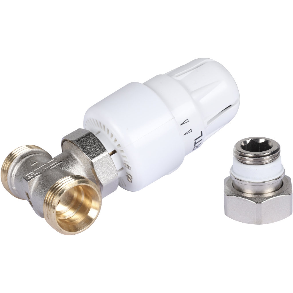 Вентиль Meibes RTL в комплекте с термостатической головкой, прямой 1/2 x 3/4, F11882