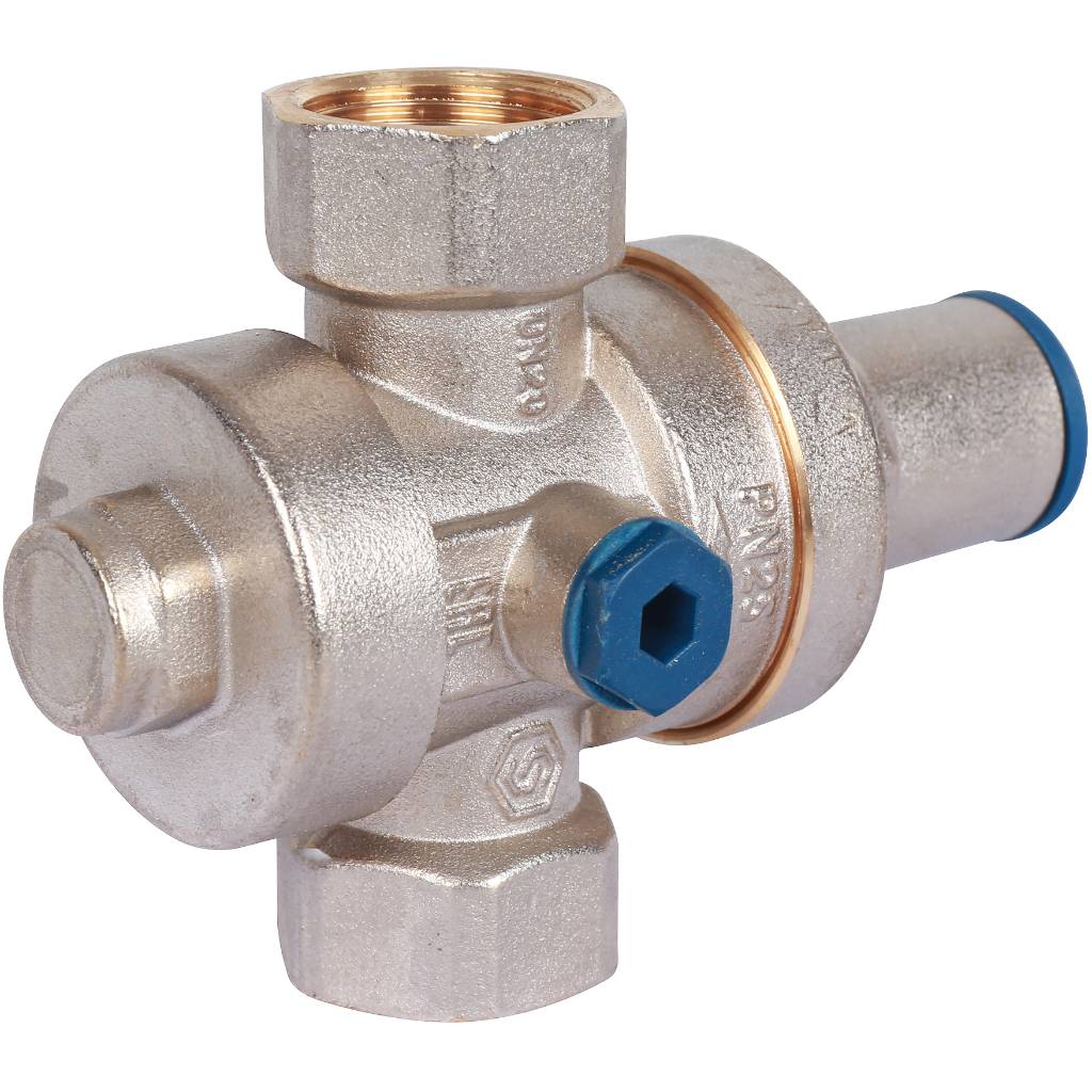 STOUT  Редуктор давления PN25 вн/вн 3/4  с выходом под манометр, SVS-1008-000020