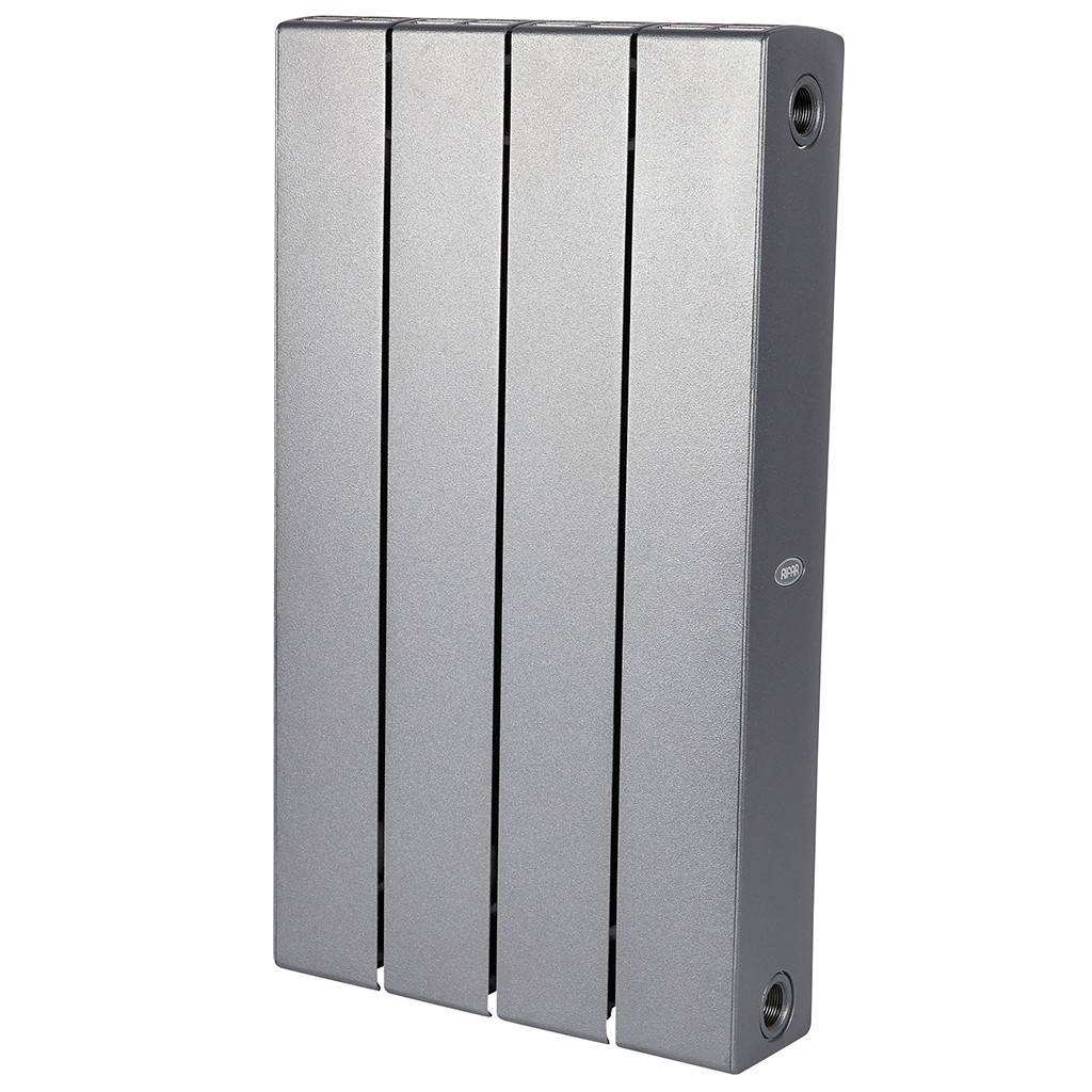 Радиатор биметаллический RIFAR SUPReMO 500 4 секции боковое подключение (Антрацит), 4RS50-4-TI