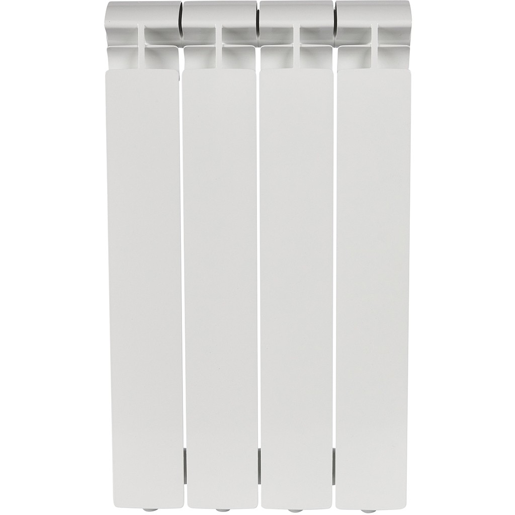 Радиатор алюминиевый STOUT ALPHA 500 4 секций боковое подключение (белый RAL 9016), SRA-2310-050004