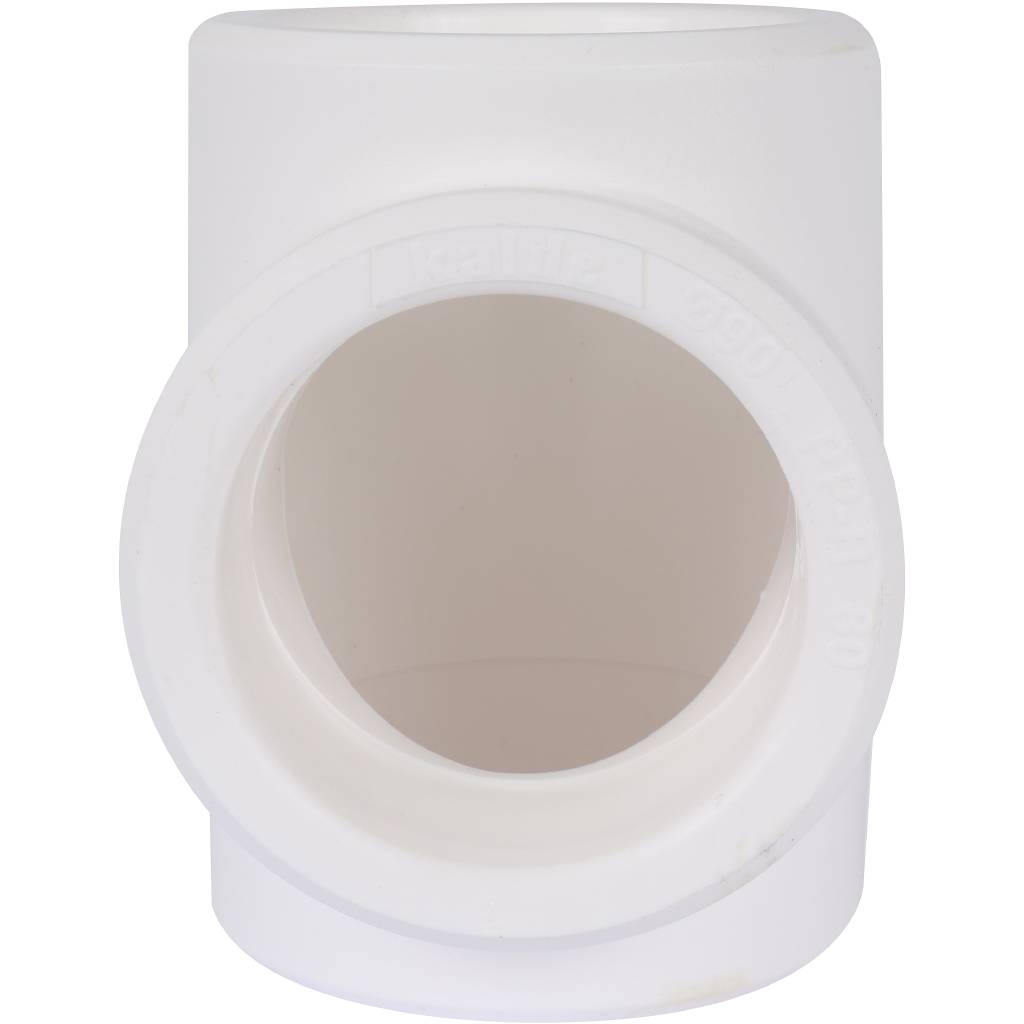 Тройник Kalde d=90 для полипропиленовых труб под сварку (цвет белый)