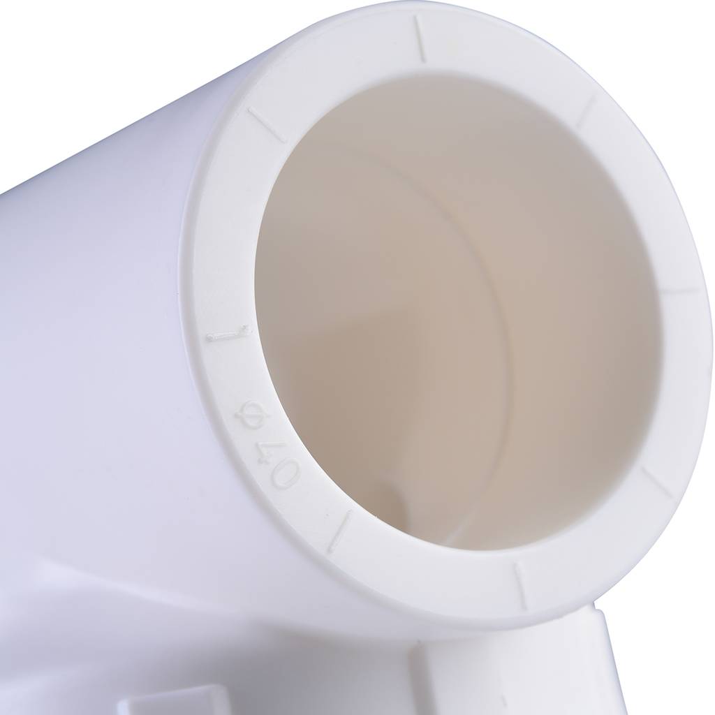 Тройник Политэк 40x1 1/4 с наружной резьбой для полипропиленовых труб под сварку (цвет белый), 9510004014