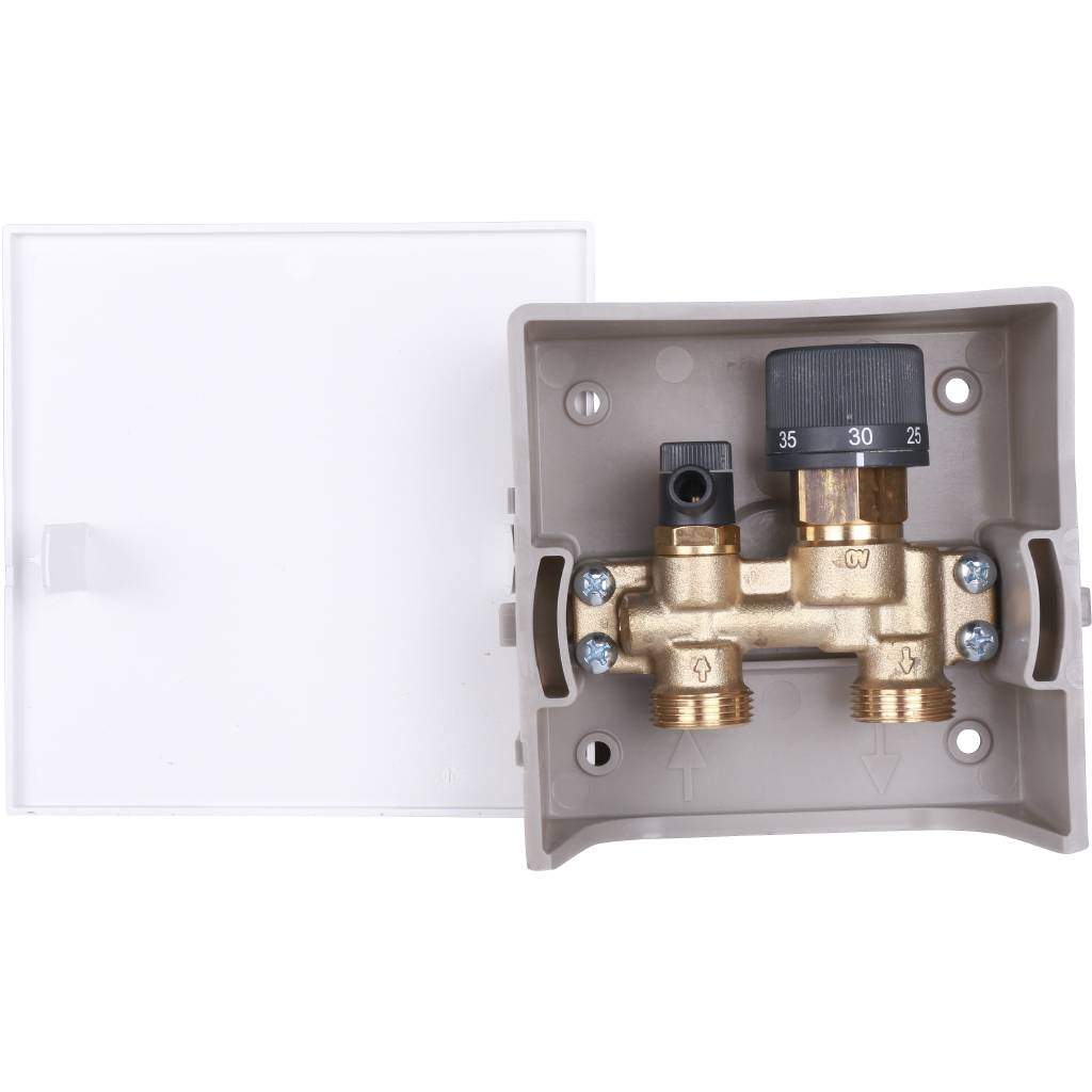 Терморегулятор OVENTROP Unibox E RTL, белый огранич. t обр. потока