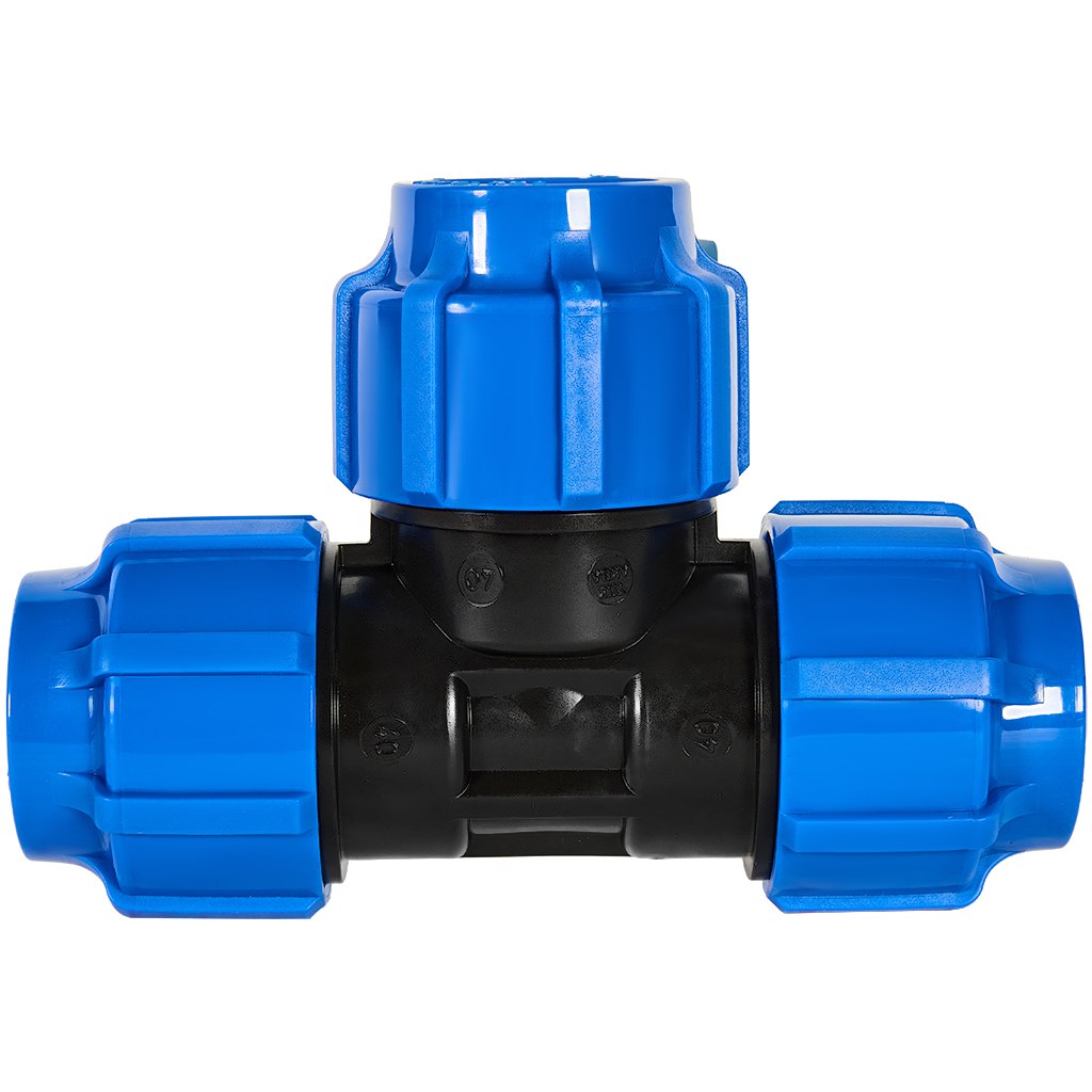 Тройник ПНД Политэк равнопроходный 40х40х40/90° ТПК-АКВА, 50050040