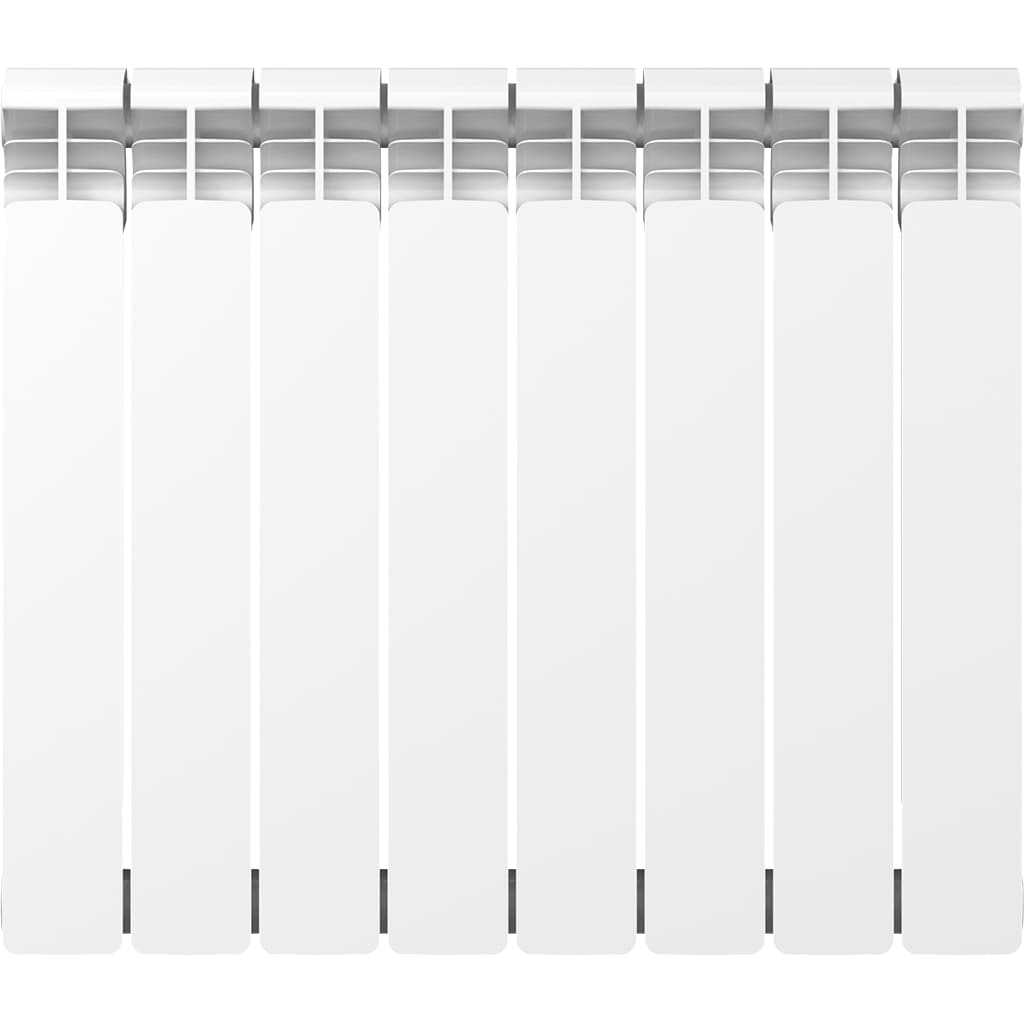 Радиатор алюминиевый RIFAR ALUM 500 8 секции боковое подключение (белый RAL 9016), 2RAl50-8