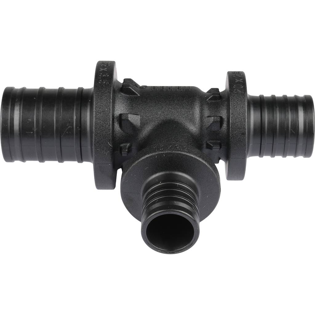 Тройник с уменьшенным боковым и торцевым проходом РЕХАУ RAUTITAN 25-16-20 PX для труб из сшитого полиэтилена аксиальный, 11600831001