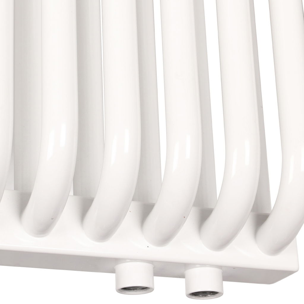 2-х трубчатый радиатор стальной ROMMER RST 2030/14 секций нижнее правое подключение RAL9016, RST-203014-020