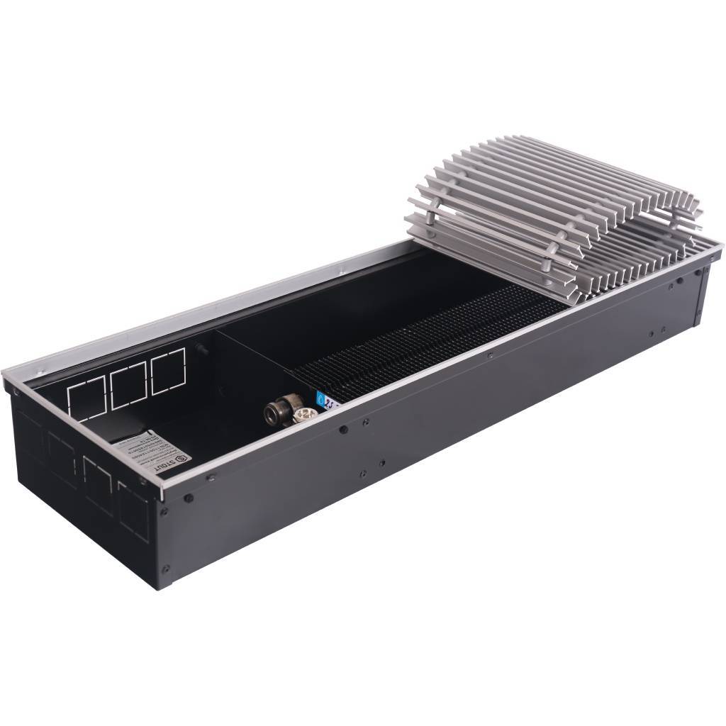 Внутрипольный конвектор STOUT SCN-1100 110х240х800 (Решётка роликовая) правое подключение, SCN-1100-1124080