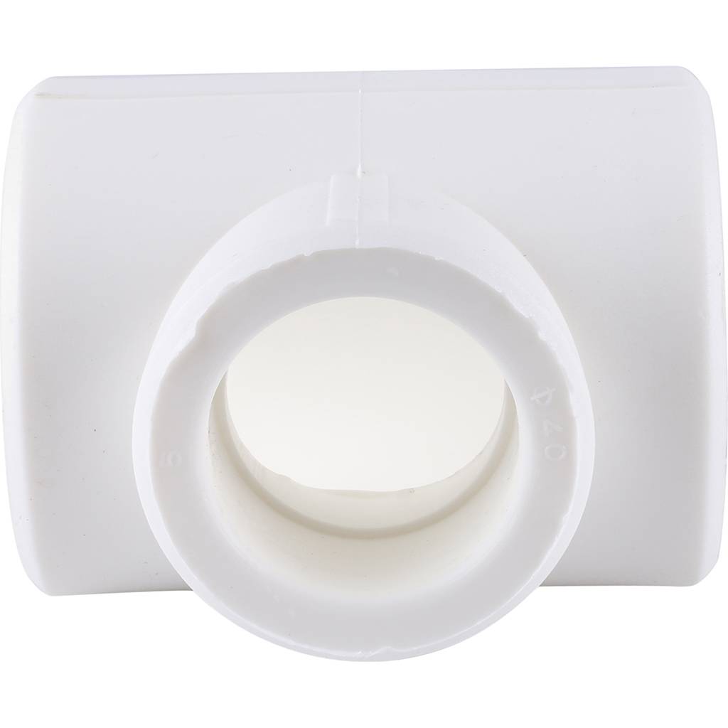 Тройник переходной Kalde 50x40x50 для полипропиленовых труб под сварку (цвет белый), 3212-tio-504050