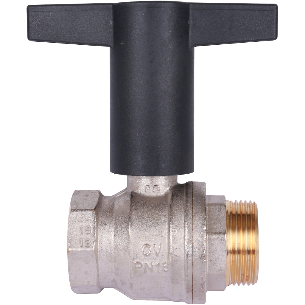 Кран шаровой OVENTROP Optibal с пласмас. Маховиком, ВР-НР 1 1/4