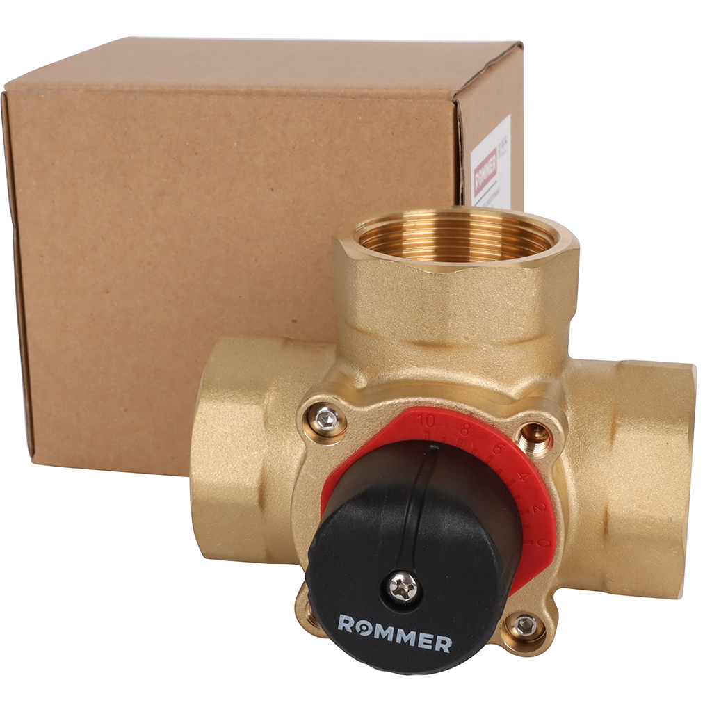 3-х ходовой смесительный клапан ROMMER 1 1/2  KVs 25, RVM-0003-025040