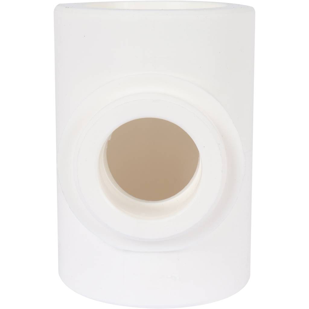 Тройник переходной Kalde 75х50х75 для полипропиленовых труб под сварку (цвет белый), 3212-tio-755075