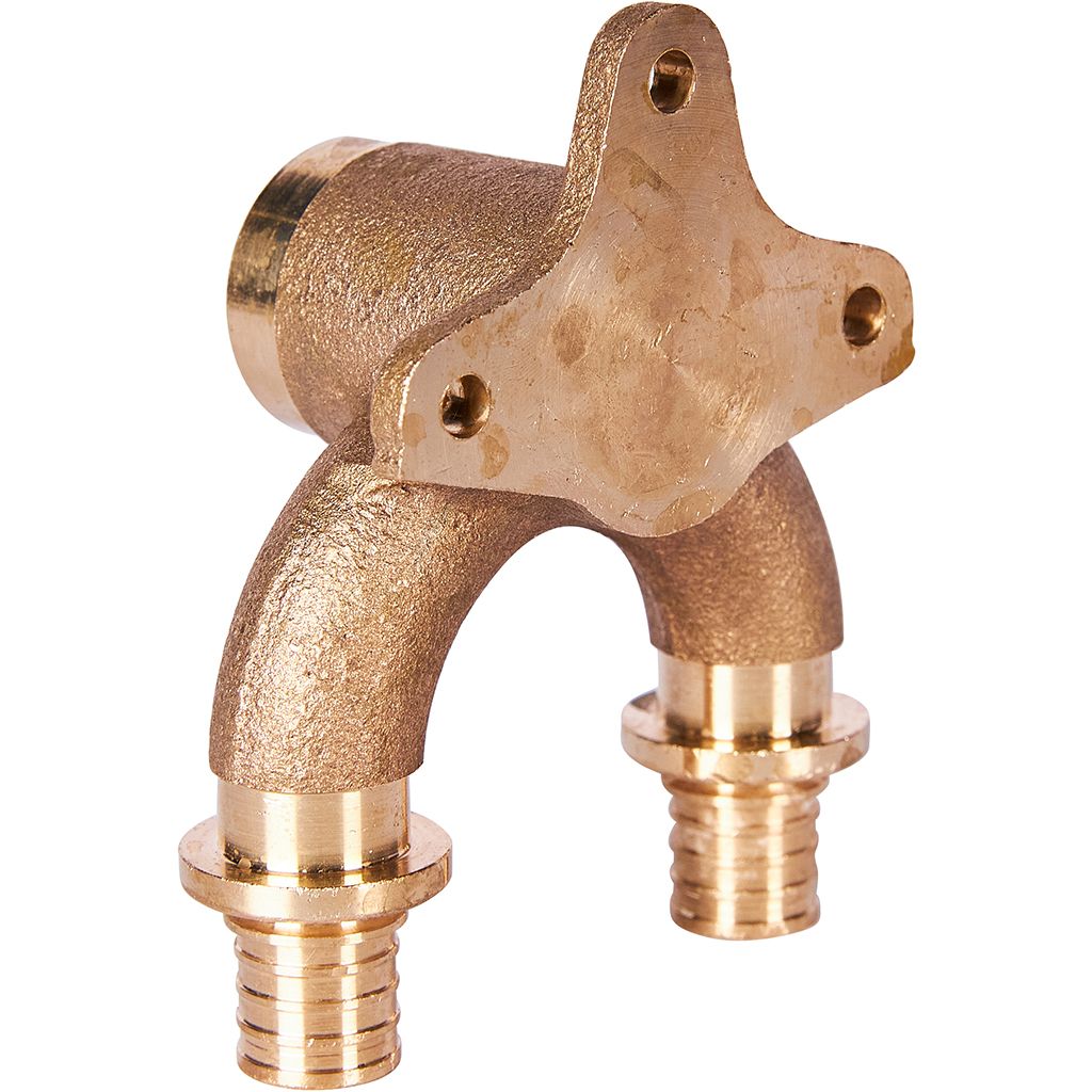 SFA-0040-001612 STOUT Проточный настенный угольник 16x1/2  бронзовый для труб из сшитого полиэтилена (340034G041622B)