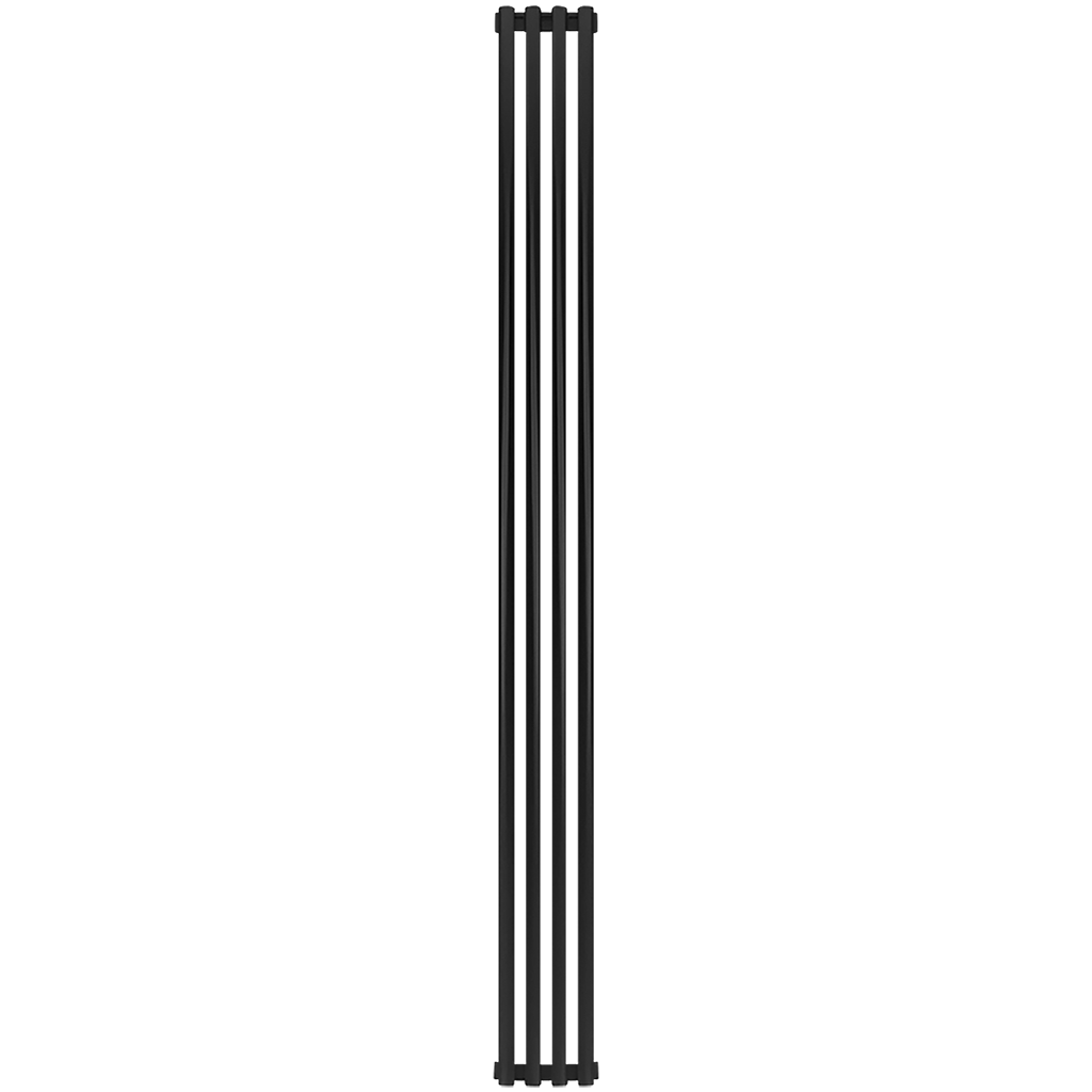 Радиатор алюминиевый STOUT Tonale 2000 4 секции универсальное подключение (черный), SRA-2120-20000704