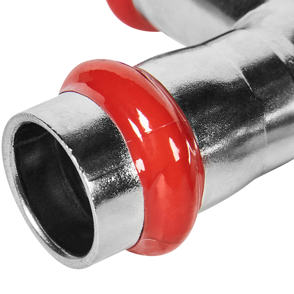 Тройник ROMMER равнопроходной 15 из нержавеющей стали прессовой