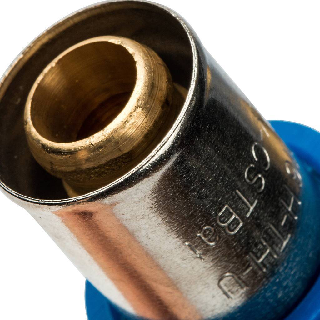 Угольник Prandelli Multyrama 90 (внутр.резьба, крепеж, 16х2х1/2 профиль H,TH,U) для металлопластиковых труб прессовой, 509.10.51.6