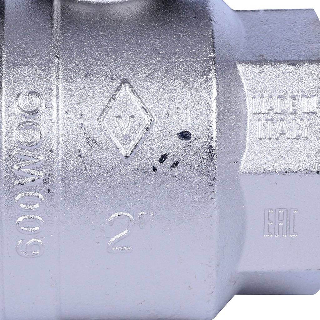 Кран шаровой BUGATTI Oregon (ручка-рычаг алюминий) внут-внут резьба 2, 03000193