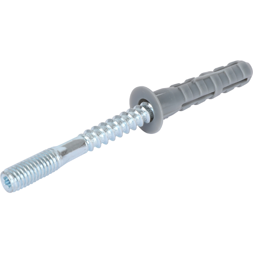 Комплект двойной хомут для труб STOUT хомут+шпилька шуруп +дюбель пластиковый 1/2 (20-24), SAC-0020-200012