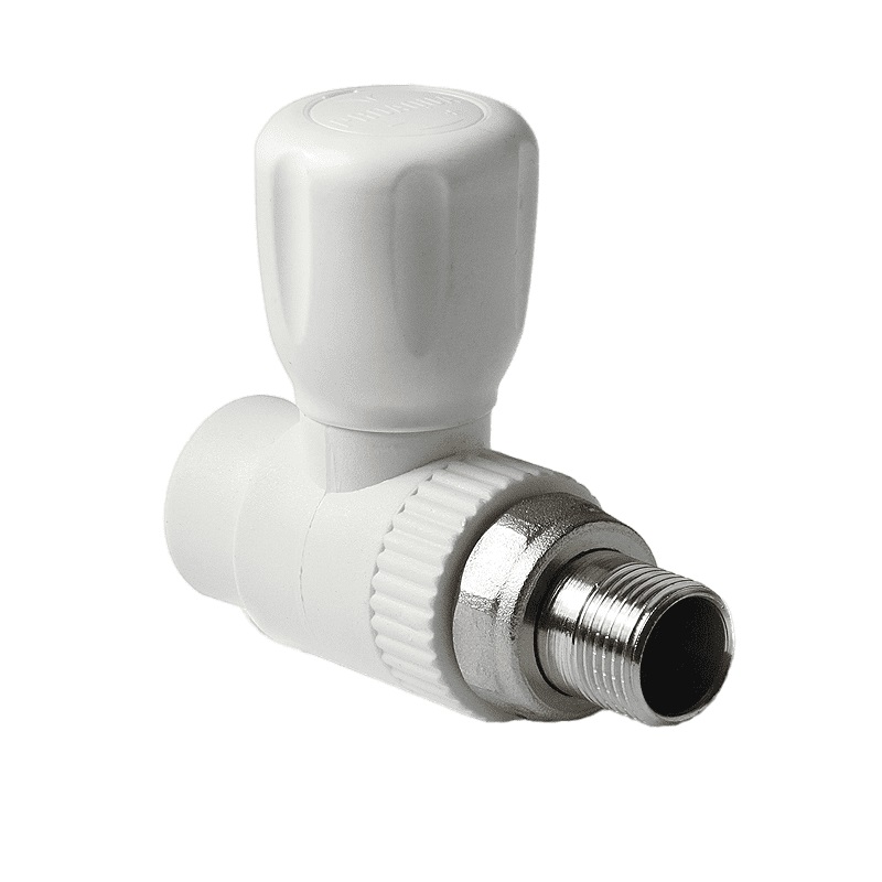 Шаровой кран Pro Aqua d=25-3/4 PP-R для радиатора прямой Белый, PA41010