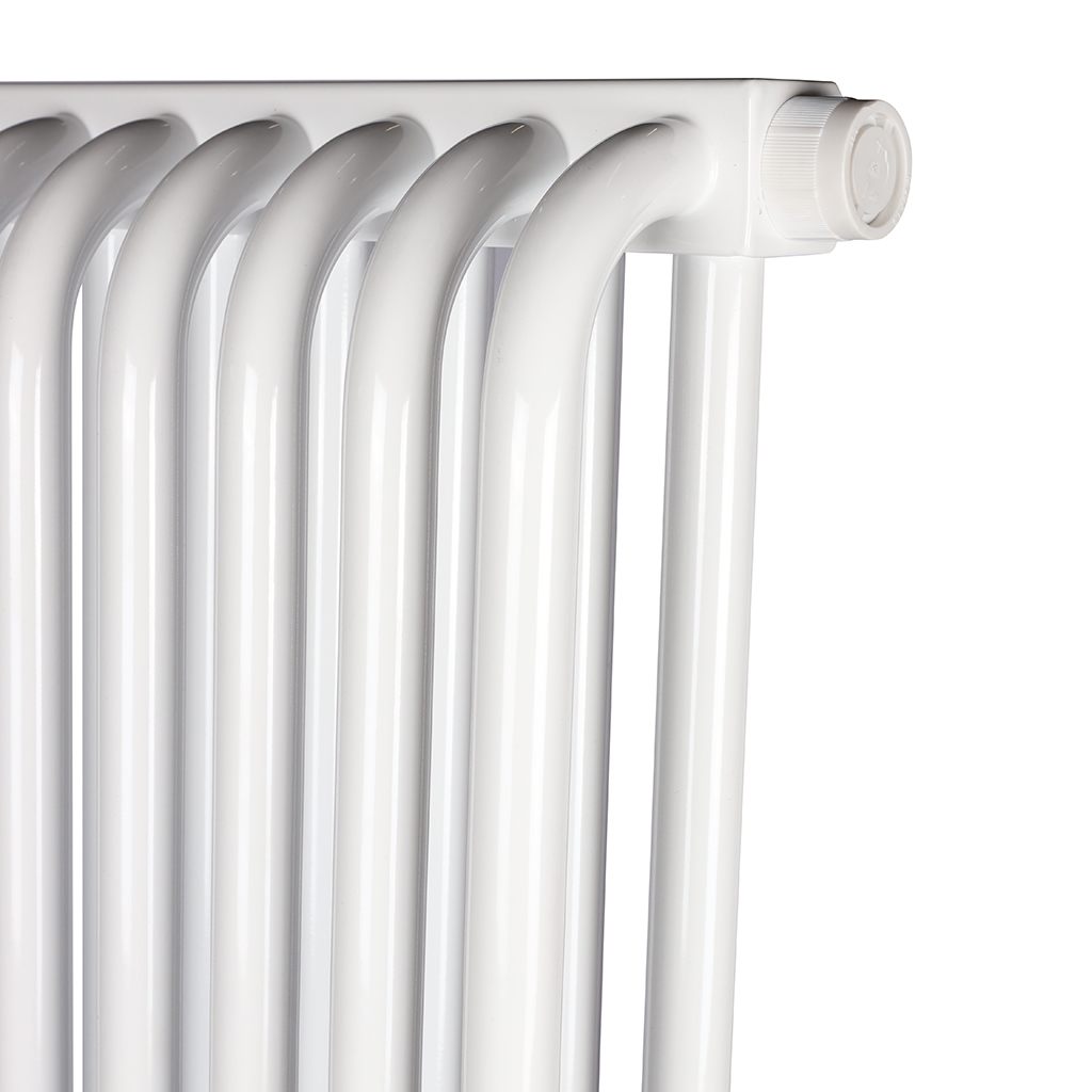 2-х трубчатый радиатор стальной ROMMER RST 2175/12 секций нижнее правое подключение RAL9016