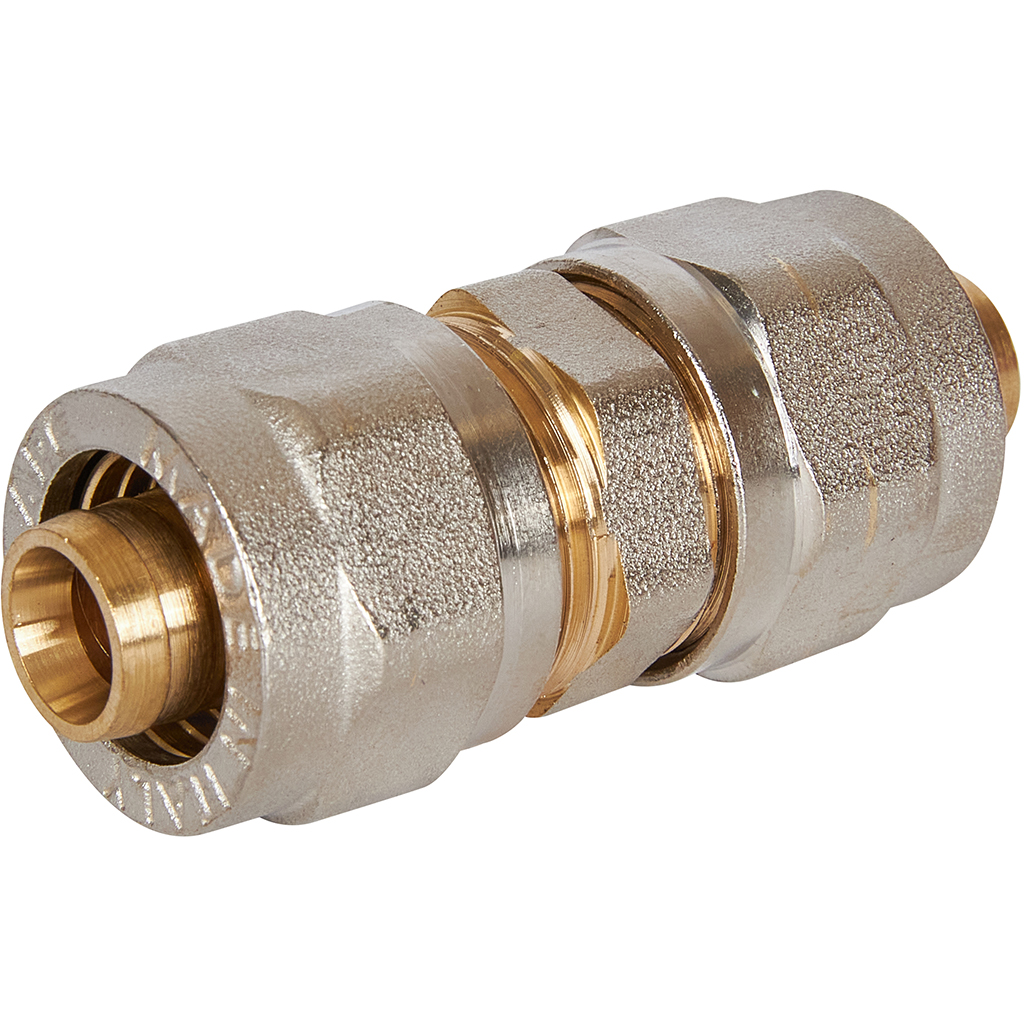 Муфта STOUT соединительная 16х16 для металлопластиковых труб винтовой, SFS-0005-000016