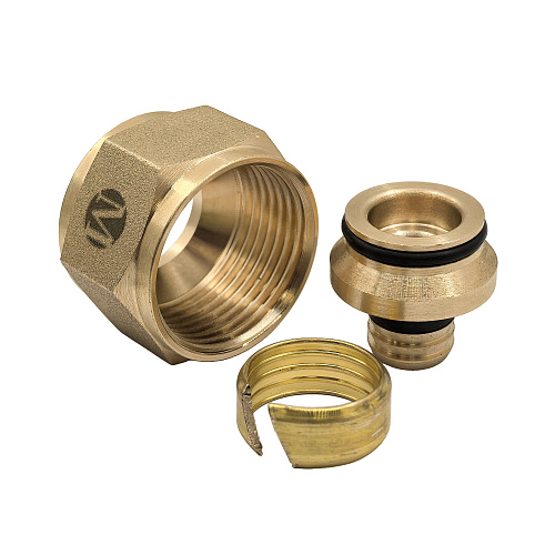 Соединитель евроконус универсальный в т.ч. для металлопластиковых труб латунь 3/4х16(2,0),RTP