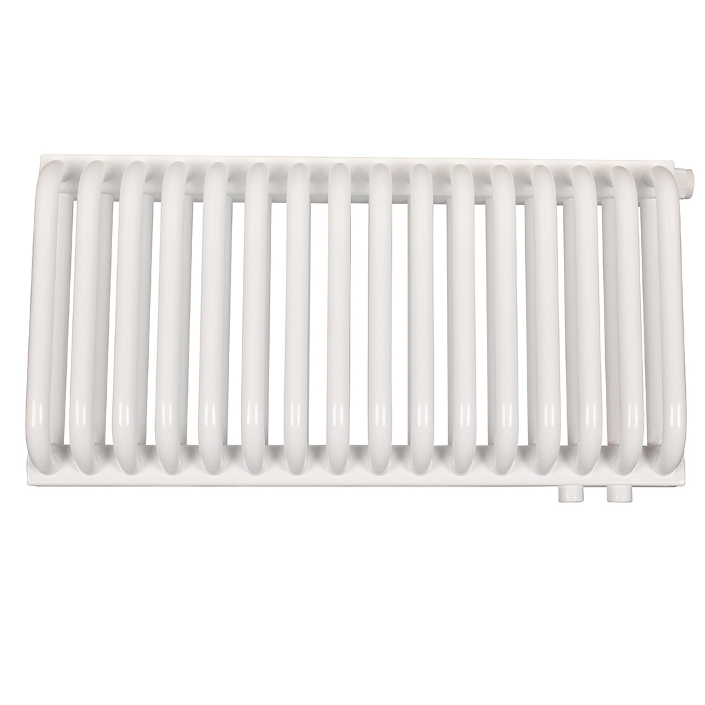 2-х трубчатый радиатор стальной ROMMER RST 2030/16 секций нижнее правое подключение RAL9016, RST-203016-020